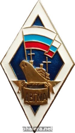 Нагрудный знак ДВГМА имени Невельского 