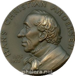 Нагрудный знак К 100-Летию со дня смерти сказочника Ганса Христиана Андерсена. Сказка 