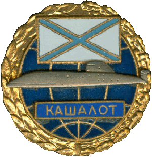 Нагрудный знак АПЛ К-322 Кашалот 