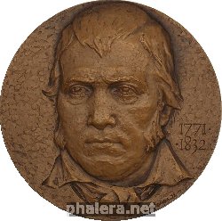Нагрудный знак 200 лет со дня рождения Вальтера Скотта (1771-1832) 