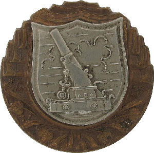 Нагрудный знак За отличную стрельбу из миномета, серебряная степень 