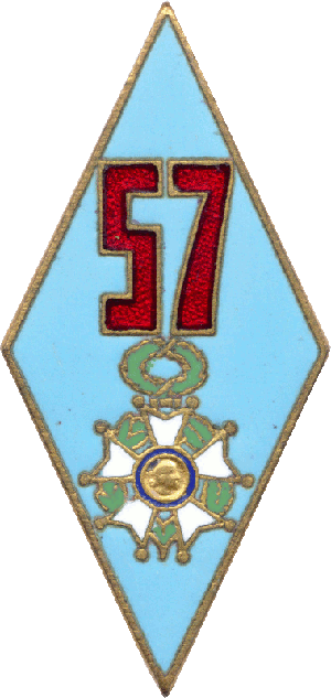 Нагрудный знак 57 пехотный полк 