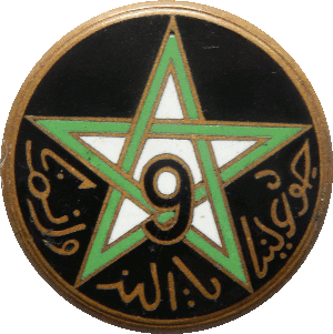 Знак 9th Rifle Regiment Moroccans