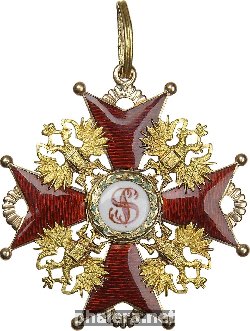 Нагрудный знак Орден Святого Станислава 1-ой степени 