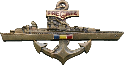 Нагрудный знак Фрегат, бронзовый 