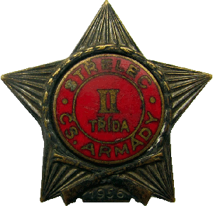 Нагрудный знак Стрелок 2 класса, 1956 