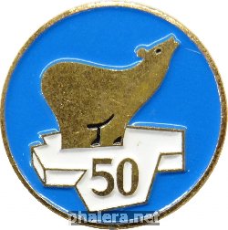 Знак Морфлот СССР Арктика Севморпуть 50 лет