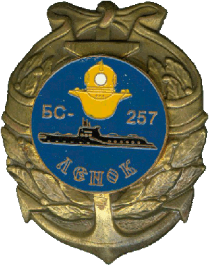 Знак ДЭПЛ спецназначения БС-257 С-257 проект 940 Ленок
