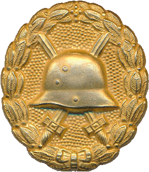 Знак За ранение, золотая степень