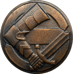 Нагрудный знак Знак шюцкор, бронзовый 