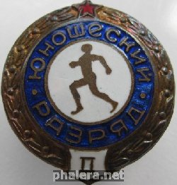 Нагрудный знак 2 юношеский разряд 