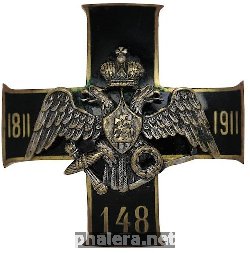 Нагрудный знак 148-го пехотного Каспийского полка. 