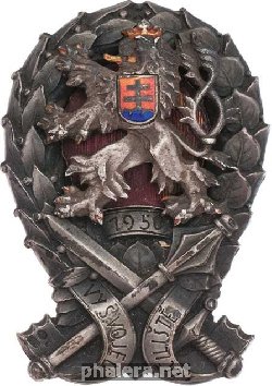 Нагрудный знак Высшее военное училище, 1950 г. 