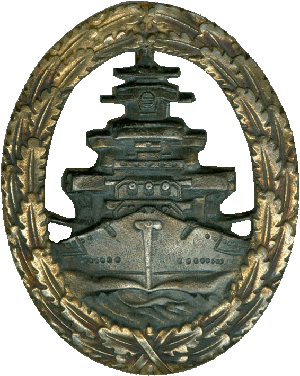Нагрудный знак Член команды линкора и крейсера, денацифицированный 