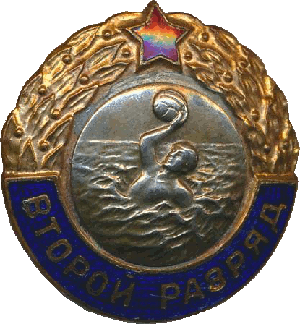 Нагрудный знак Второй разряд водное поло  