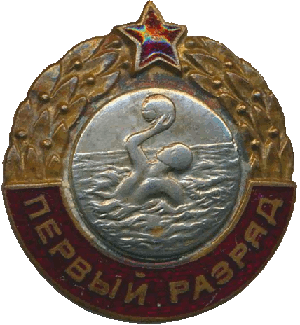 Нагрудный знак Первый разряд водное поло  