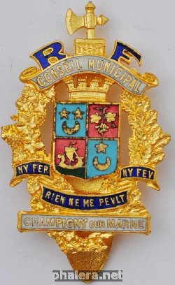 Знак Городской совет Шампинья-сюр-Марн