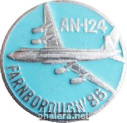 Знак Antonov-124 FARNBOROUCH-86