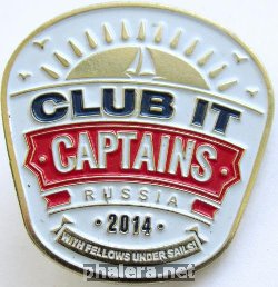 Нагрудный знак Яхт клуб Club it captains 2014 
