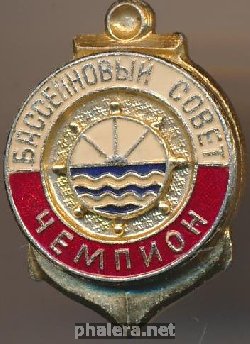 Нагрудный знак Чемпион Бассейновый совет  