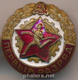Нагрудный знак Первый разряд  