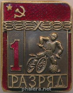 Знак 1 разряд Мотобол 