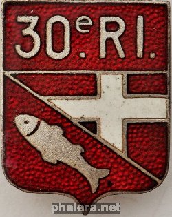 Знак Фрачник 30-ый пехотный полк