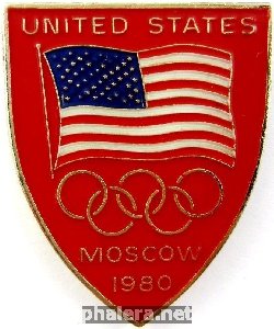 Нагрудный знак Олимпиада 1980 Москва 