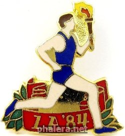 Нагрудный знак Олимпийские игры 1984 Лос-Анджелес 