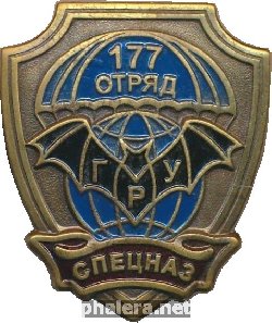 Нагрудный знак 177 отряд Спецназа ГРУ 